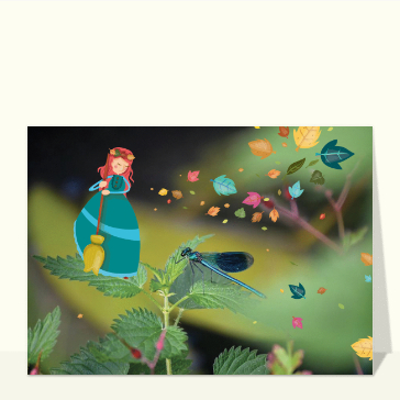 Magie des feuilles et f&eacute;e d'octobre
