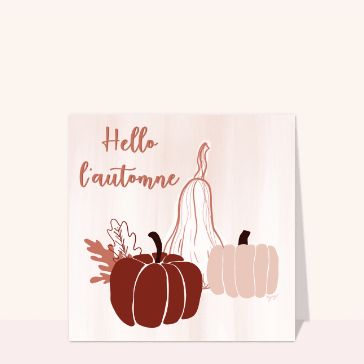 Automne color&eacute; avec citrouilles &eacute;l&eacute;gantes