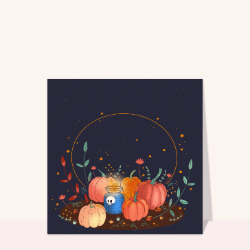 Citrouilles lumineuses et magie d'octobre
