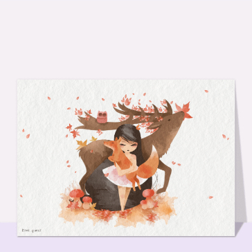 Doux moments d'automne avec les animaux