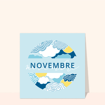 Nuages apaisants pour un novembre serein