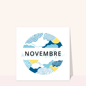 Nuages doux et lumineux de novembre