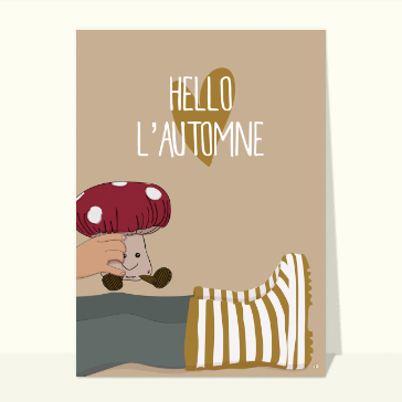 Mignon champignon pour c&eacute;l&eacute;brer l'automne