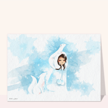 F&eacute;&eacute;rie hivernale en bleu et blanc