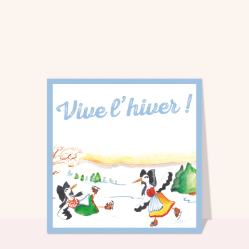 Vive l'hiver et ses patins color&eacute;s