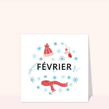 Flocons d'hiver et douce chaleur de f&eacute;vrier
