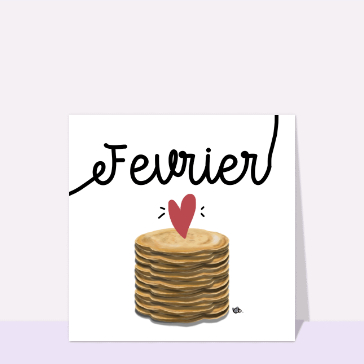 Cr&ecirc;pes de f&eacute;vrier avec un c&oelig;ur chaleureux