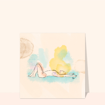 D&eacute;tente estivale avec aquarelle ensoleill&eacute;e
