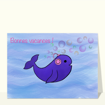 Baleine funky pour des vacances en musique