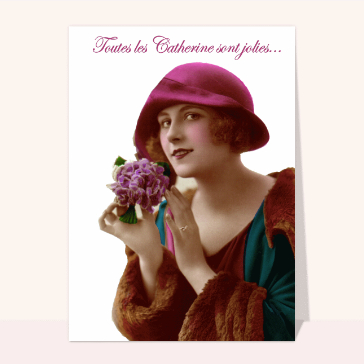 F&eacute;minit&eacute; r&eacute;tro avec fleurs &agrave; la main