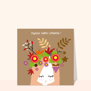 F&ecirc;te florale &eacute;clatante pour Sainte Catherine