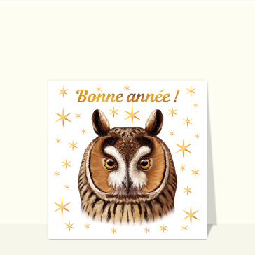 Hibou sage pour une ann&eacute;e 2026 &eacute;clatante