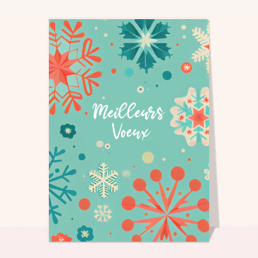 Flocons de neige pour des v&oelig;ux 2026 chaleureux
