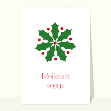 Houx graphique pour des v&oelig;ux festifs 2026