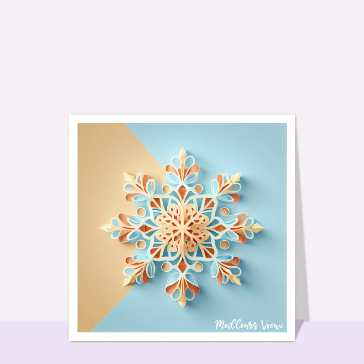 Flocon de neige &eacute;l&eacute;gant pour 2026