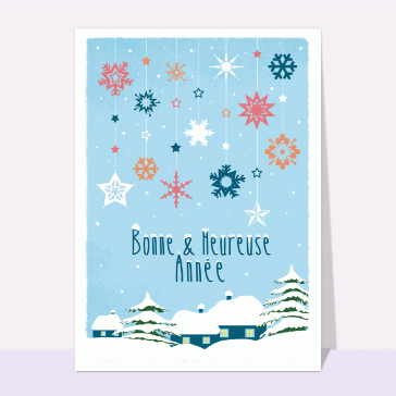 &Eacute;toiles et flocons pour une ann&eacute;e joyeuse