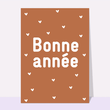 Bonne ann&eacute;e 2026 avec des coeurs tendres