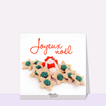Joyeux No&euml;l avec un angelot festif