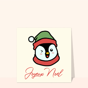 Pingouin joyeux pour un No&euml;l magique