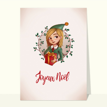 Joyeux No&euml;l avec une petite fille enchant&eacute;e