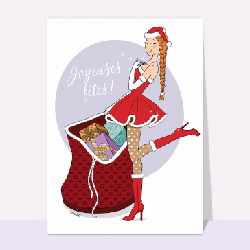 F&ecirc;te p&eacute;tillante avec une pin-up No&euml;l