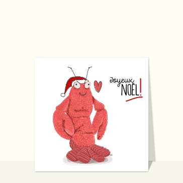 Hilarant homard sous le sapin de No&euml;l