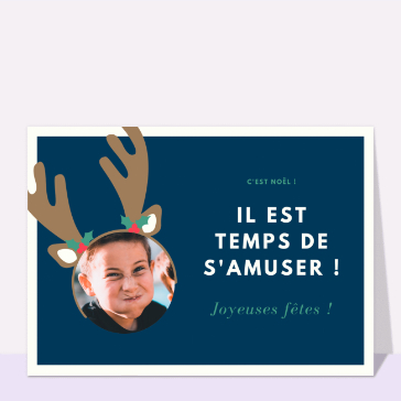 Temps de s'amuser avec le renne de No&euml;l
