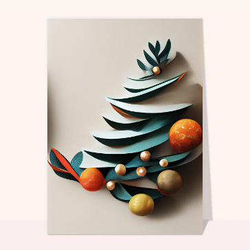 Sapin moderne en relief pour un No&euml;l unique