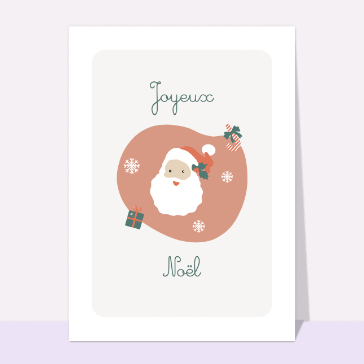 Joyeux No&euml;l minimaliste avec le P&egrave;re No&euml;l