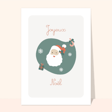Joyeux No&euml;l avec le P&egrave;re No&euml;l minimaliste