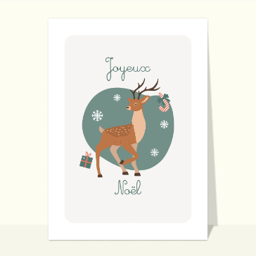 Cerf minimaliste pour un No&euml;l &eacute;l&eacute;gant