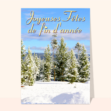 Joyeuses F&ecirc;tes sous les Sapins Enneig&eacute;s