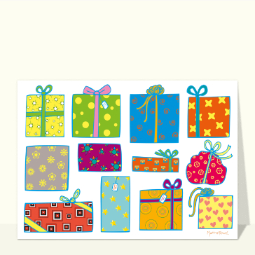 Cadeaux color&eacute;s pour des f&ecirc;tes joyeuses