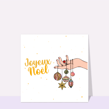 Ornements suspendus pour un Joyeux No&euml;l