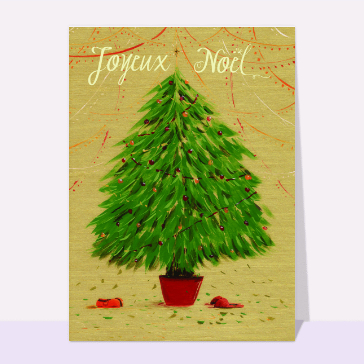 Sapin de No&euml;l en toute simplicit&eacute; festive