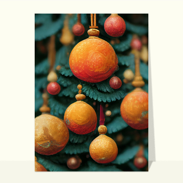Boules de No&euml;l &eacute;clatantes et chaleureuses