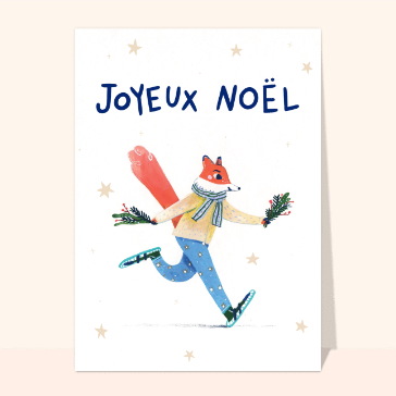 Renard joyeux pour un No&euml;l festif