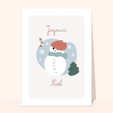 Bonhomme de neige joyeux pour un No&euml;l magique