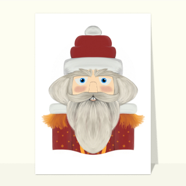 P&egrave;re No&euml;l traditionnel avec sourire chaleureux