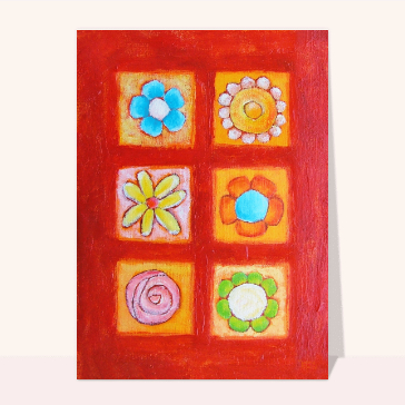 Palette florale aux couleurs vives