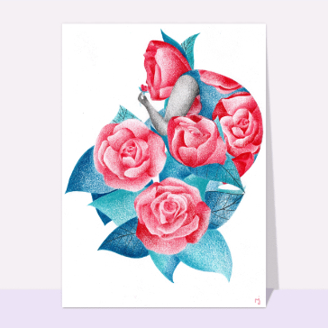 Roses envo&ucirc;tantes et lumi&egrave;re douce