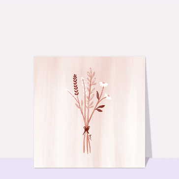 Bouquet de fleurs s&eacute;ch&eacute;es et &eacute;l&eacute;gantes