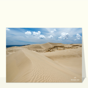 Dunes de sable et ciel paisible en NZ
