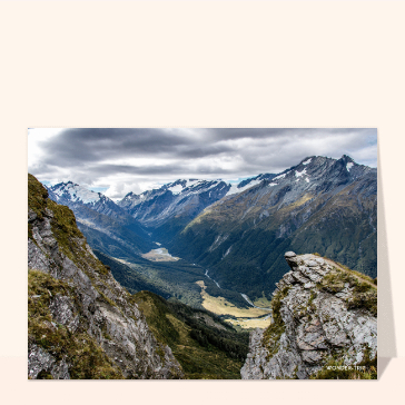 Vue imprenable sur les montagnes n&eacute;o-z&eacute;landaises