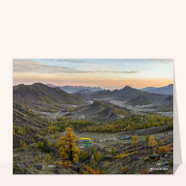 Vues panoramiques des paysages mongols