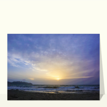 Soleil couchant sur la plage espagnole