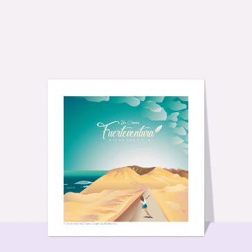 Fuerteventura : dunes dor&eacute;es et surf