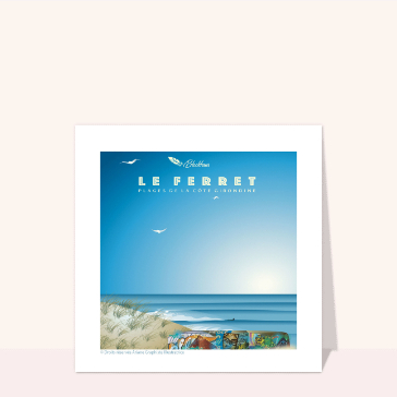 Le Ferret : Plage et ciel de Gironde