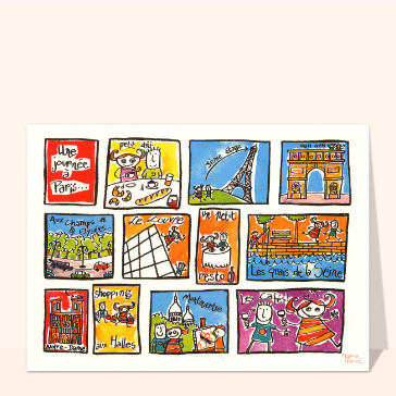 Les incontournables de Paris en dessins