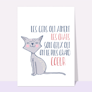 Chats au grand c&oelig;ur pour les passionn&eacute;s